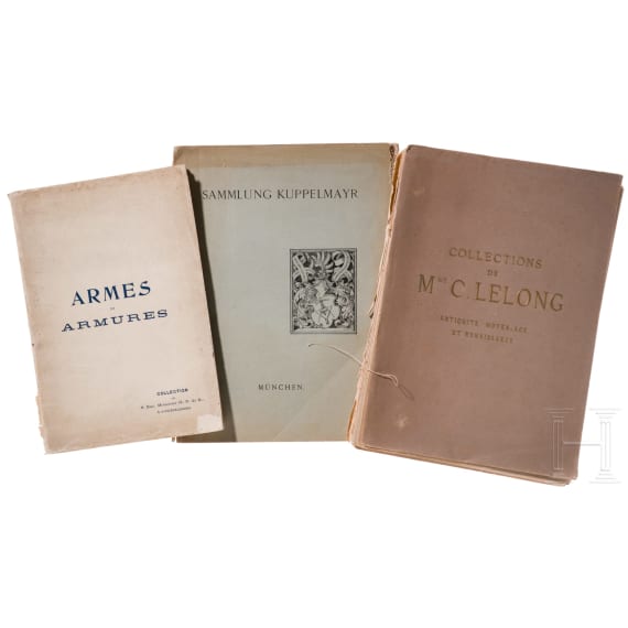 Three auction catalogs on the subject of antique weapons and art