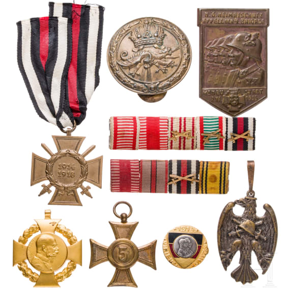 A small collection of nine Austrian awards