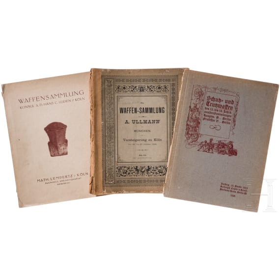 Three auction catalogs on the subject of antique weapons