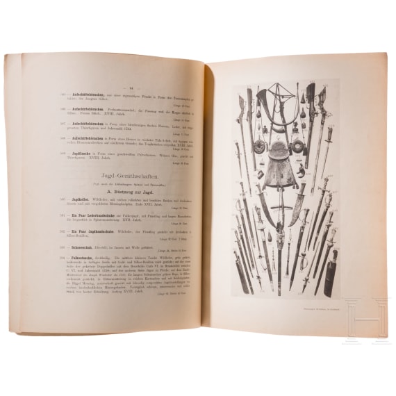 Three auction catalogs on the subject of antique weapons