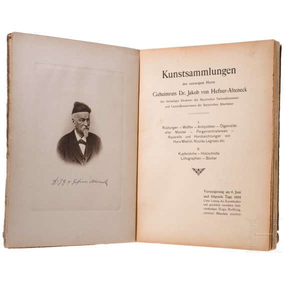 Two auction catalogs on the subject of antique weapons and art