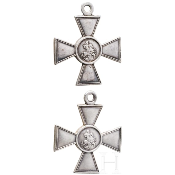 Two Russian St. George Crosses, 4th Class