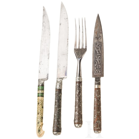 Ottoman cutlery and a Sarajevo knife, Bosnia and Herzegovina, 19th century