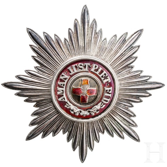 An Order of St. Anne, breast star 1st class