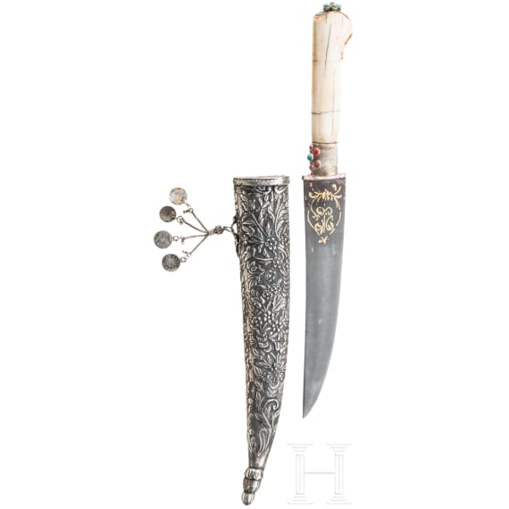 A silver mounted Ottoman Khandjar, 1st half of the 19th century