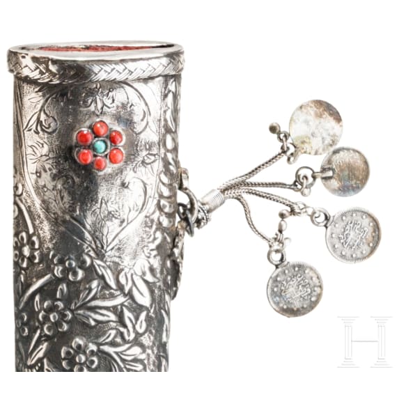 A silver mounted Ottoman Khandjar, 1st half of the 19th century