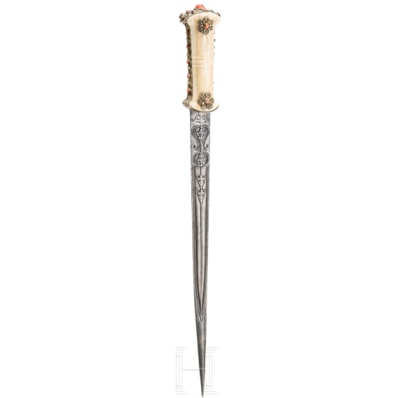 A corral mounted Ottoman dagger, ca. 1800