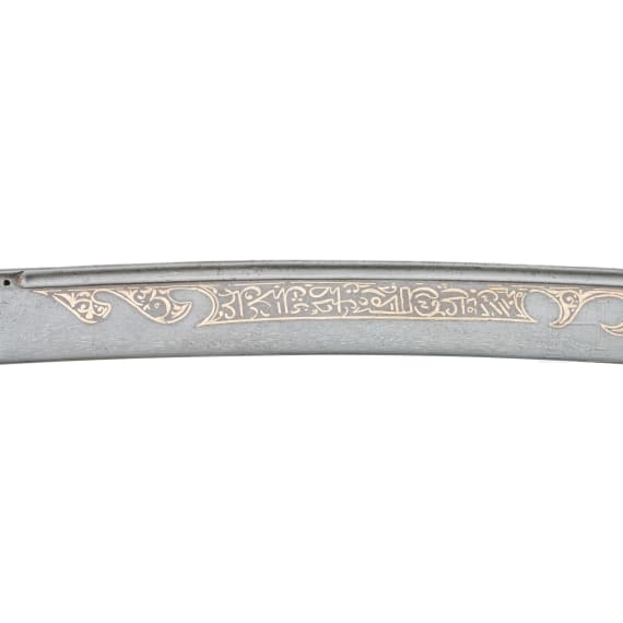 An Ottoman yatagan with wootz blade, late 18th century