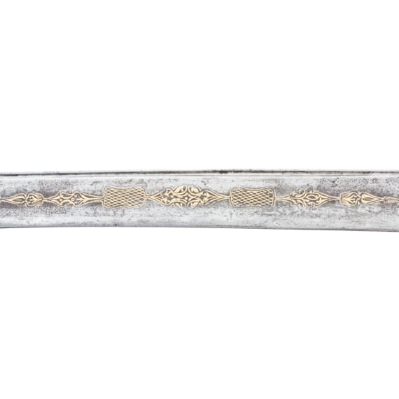 An Ottoman silver mounted Yatagan, dated 1817