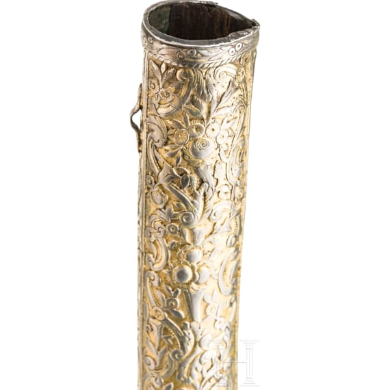 An Ottoman silver mounted Yatagan, dated 1817