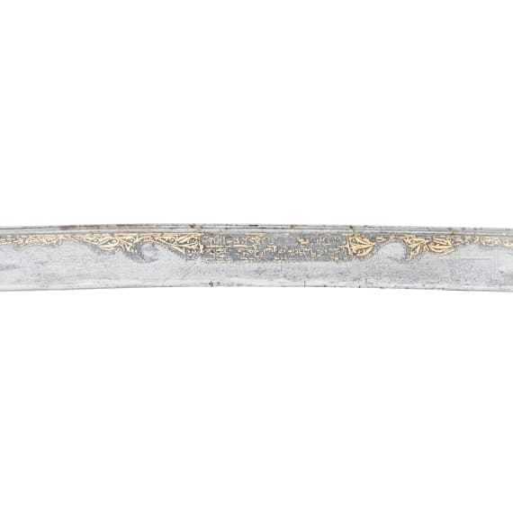 An Ottoman yatagan with walrus grips, ca. 1820