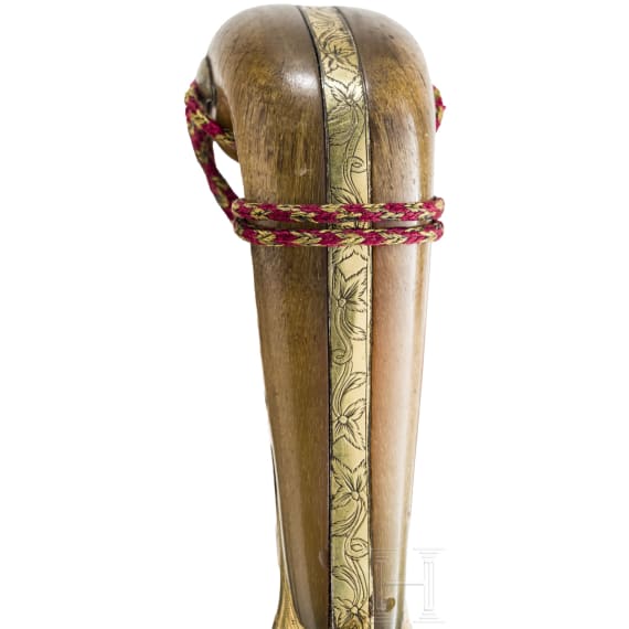 Bedeutender osmanischer Kilij mit geschnittener Wooz-Klinge, Istanbul, um 1800