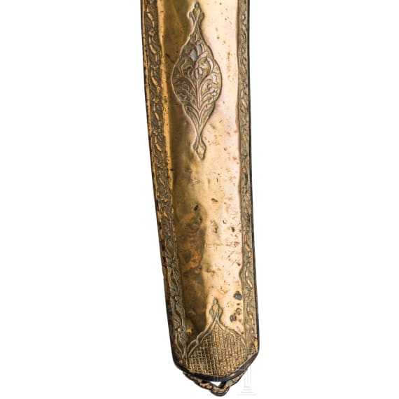 Kilij mit Wooz-Klinge und vergoldeter Montierung, osmanisch, datiert 1831