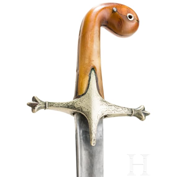 Shamshir mit Klinge aus Wooz-Damast, osmanisch, um 1830