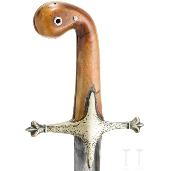 Shamshir mit Klinge aus Wooz-Damast, osmanisch, um 1830