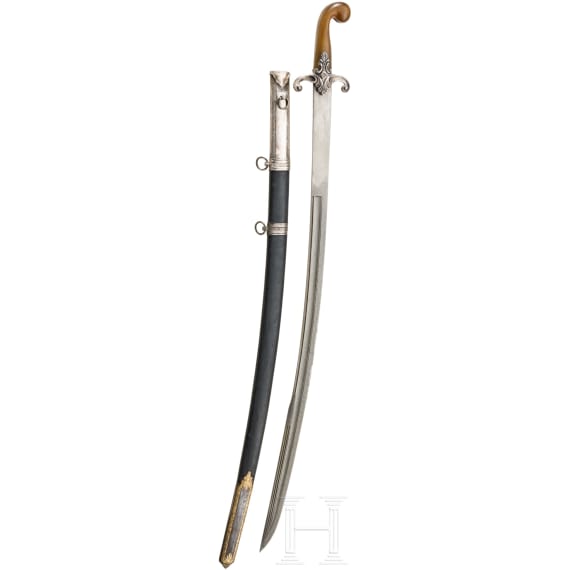 Shamshir mit Wooz-Klinge, osmanisch, um 1850/60