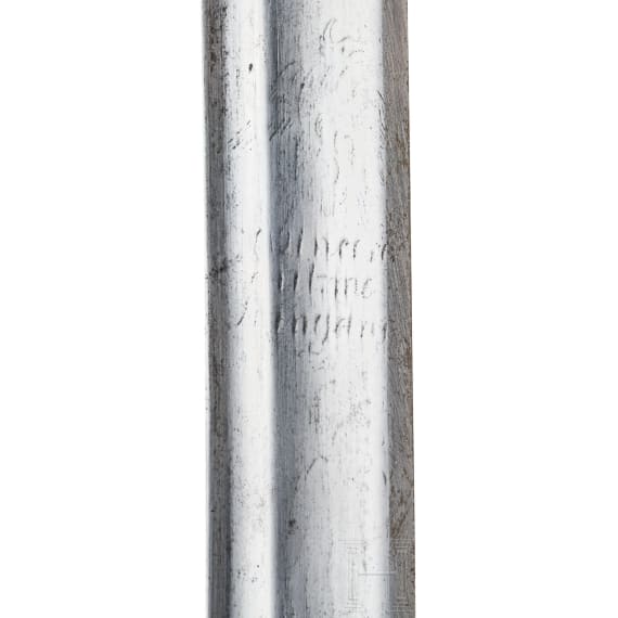 Silbermontierte, niellierte Schaschka, Osmanisches Reich, um 1870