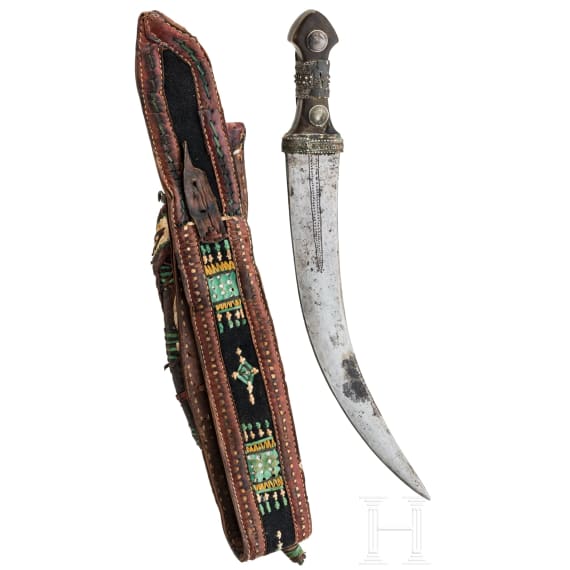 A Yemenite jambya with belt, mid 20th century