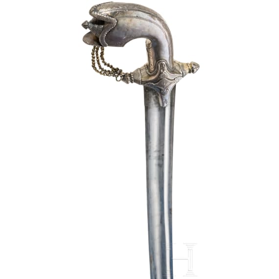 A silver mounted Yemenite Saif, 19th century