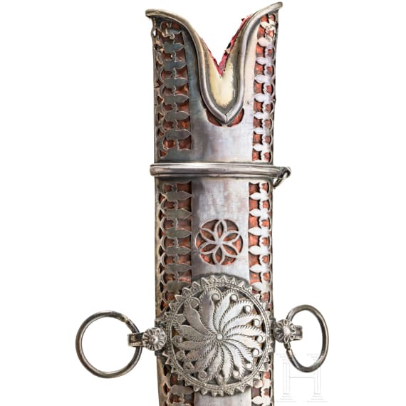 A silver mounted Yemenite Saif, 19th century