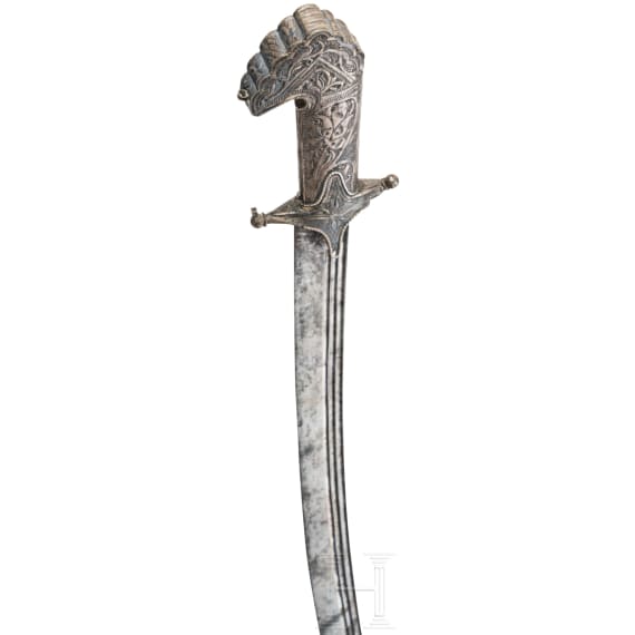 A silver mounted Yemenite saif, 19th century