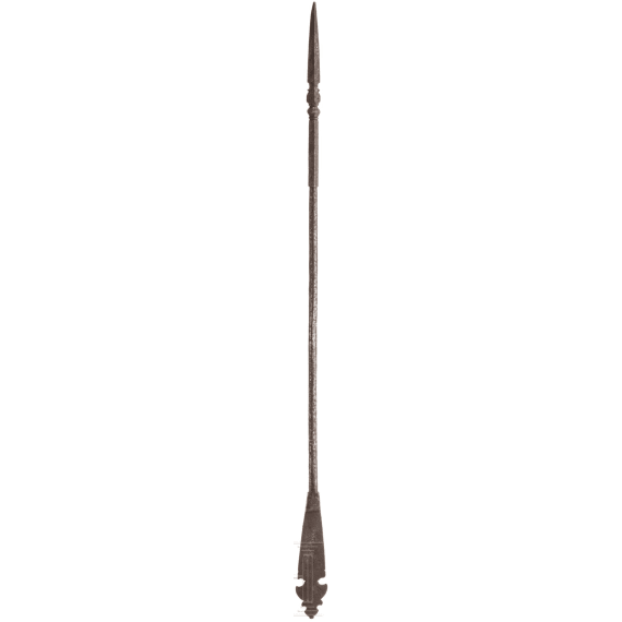 A Persian horseman's iron javelin (jarid), ca. 1800