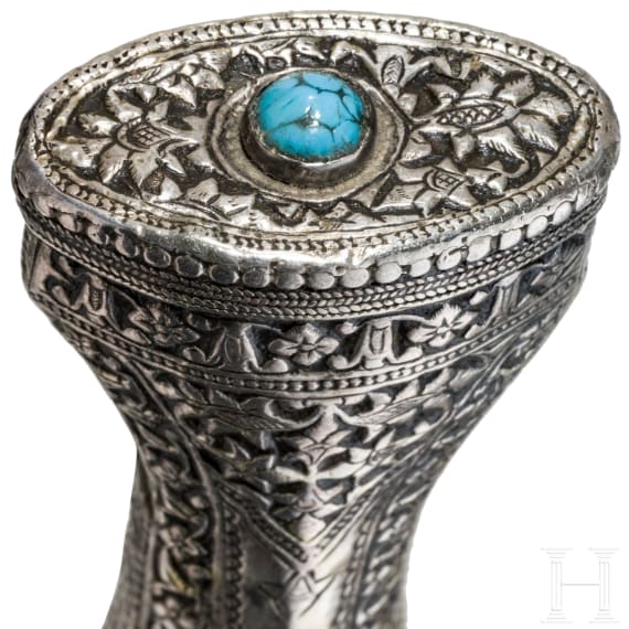 A silver-mounted Buchara khanjar, 18th century