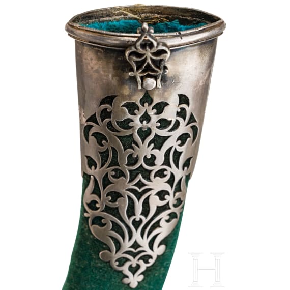 A silver mounted Persian kandjar, ca. 1800