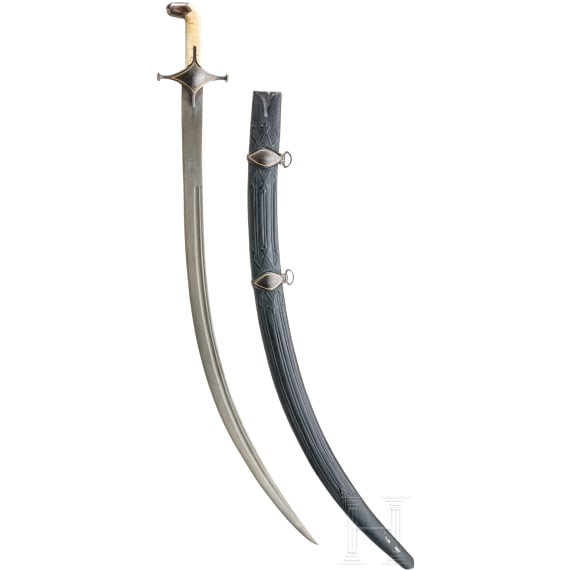 A Shamshir with wooz blade, circa 1800