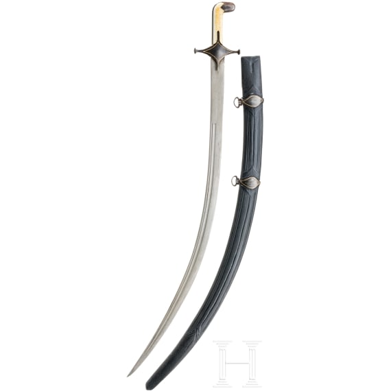 A Shamshir with wooz blade, circa 1800