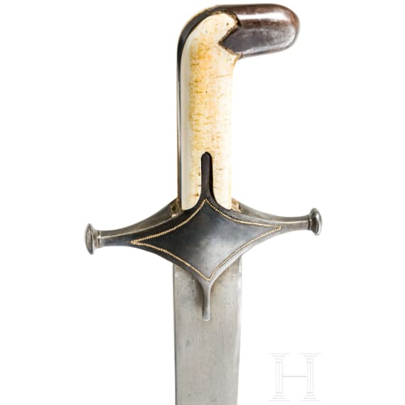 A Shamshir with wooz blade, circa 1800
