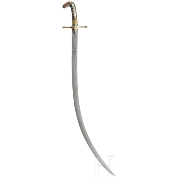 A Shamshir with wooz-blade, 1st half of the 19th century