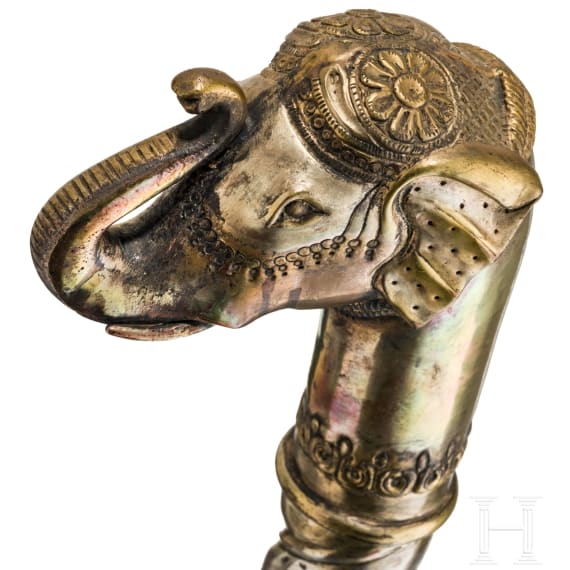 An Indian ceremonial mace, 19th century