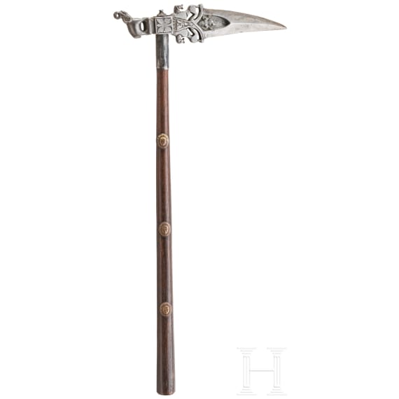 An Indian battle axe (zaghnal), 19th century