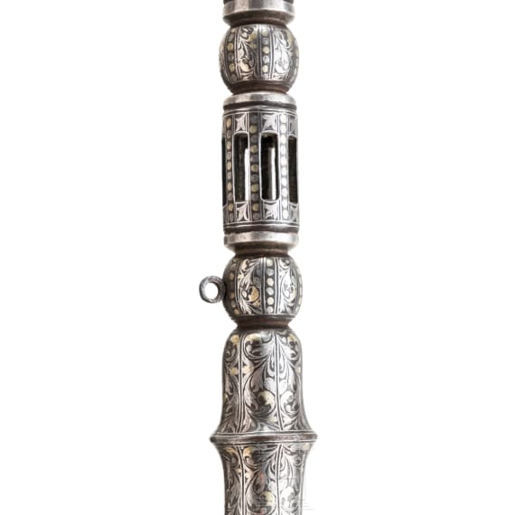 A rare weapon with folding blade, India, ca. 1925