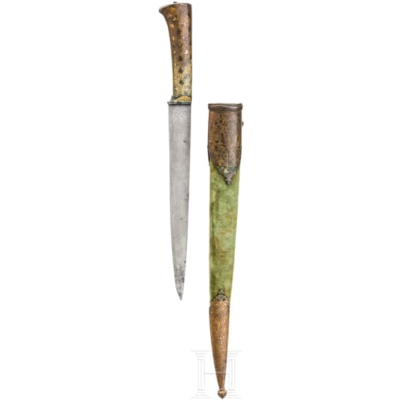 An Indian kard with wootz blade, 19th century