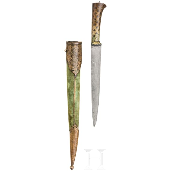 An Indian kard with wootz blade, 19th century