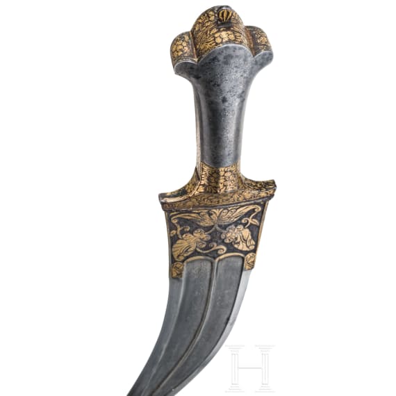 An Indian Kandjar with wooz blade, first half of the 19th century