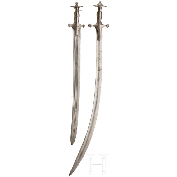 Two Indian tulwars, circa 1800