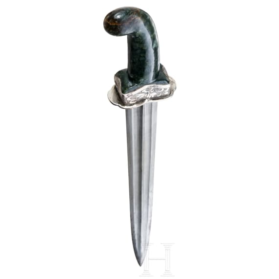 A Sino-Tibetan silver-mounted dagger, 19th century