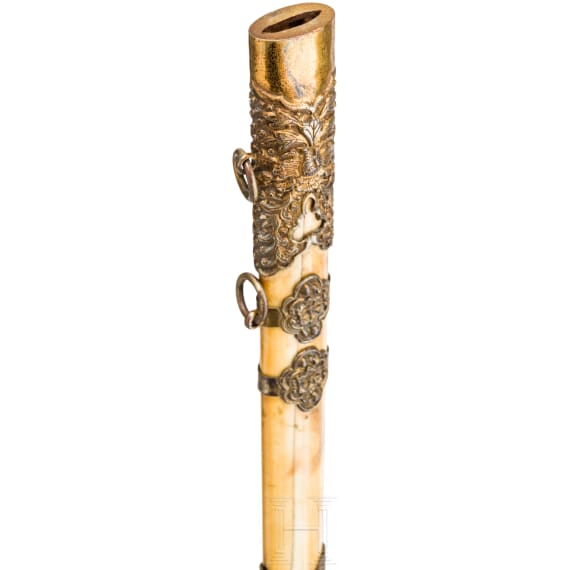 A Chinese ivory mounted minature jian, 19th century