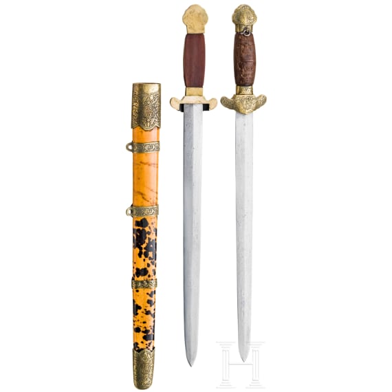 A Chinese double sword, 2nd half of the 19th century