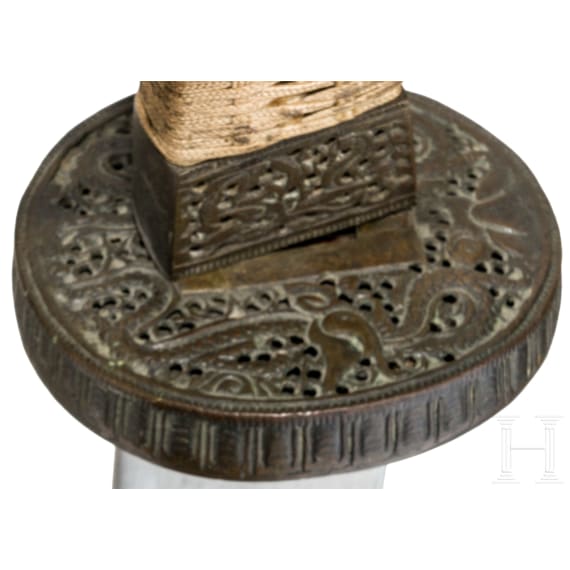 A Chinese Dao with rayskin scabbard, 19th century