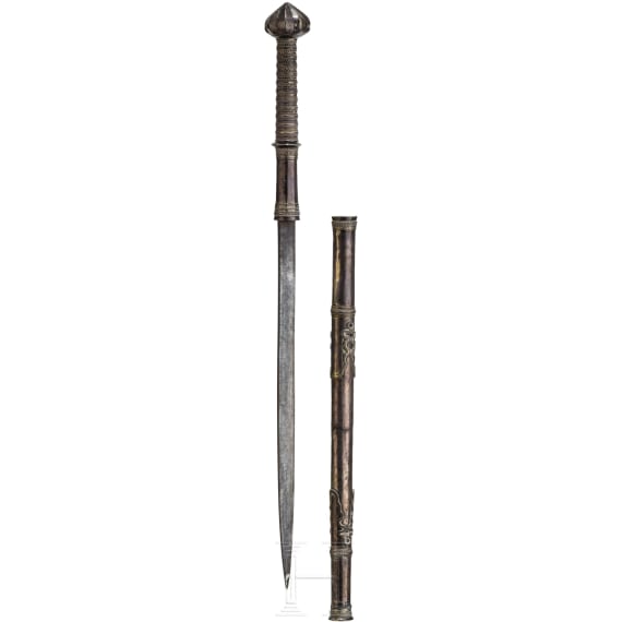 A small Thai dha, 19th century