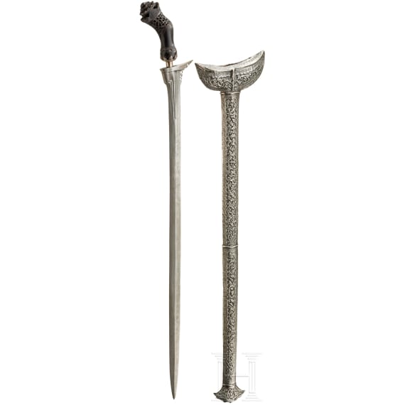 A Malaysian or Sulawesi kris panjang (execution kris), 20th century