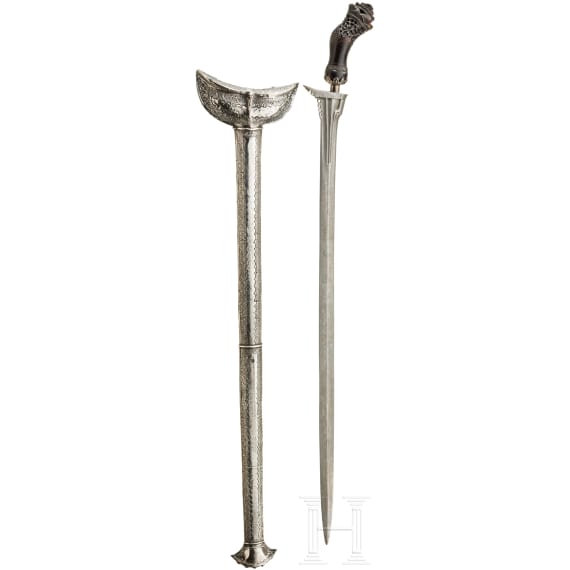 A Malaysian or Sulawesi kris panjang (execution kris), 20th century