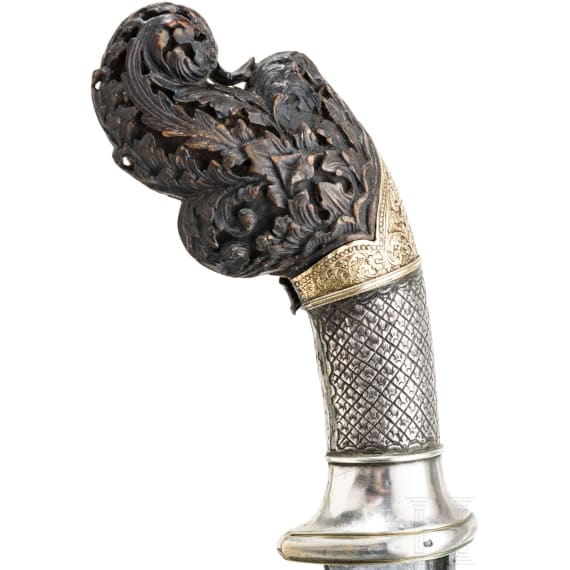 A gold- and silvermounted Malaysian Pedang, ca. 1900