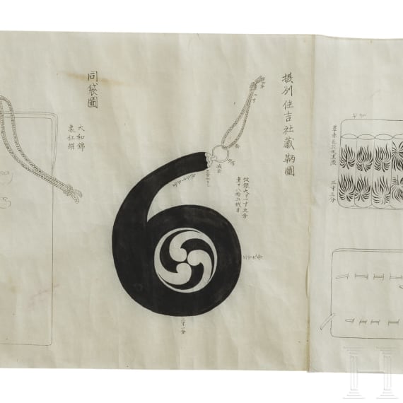 A Japanese picture scroll on archery, end Edo period