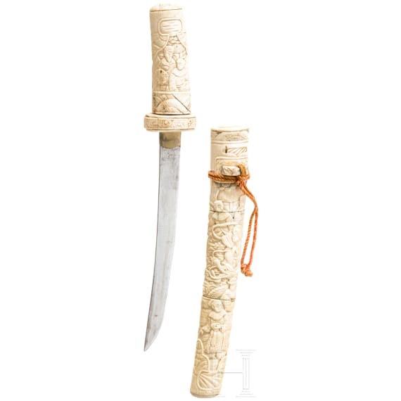 A bone tanto, Japan, circa 1900