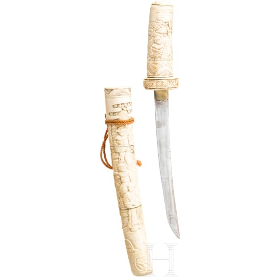 A bone tanto, Japan, circa 1900